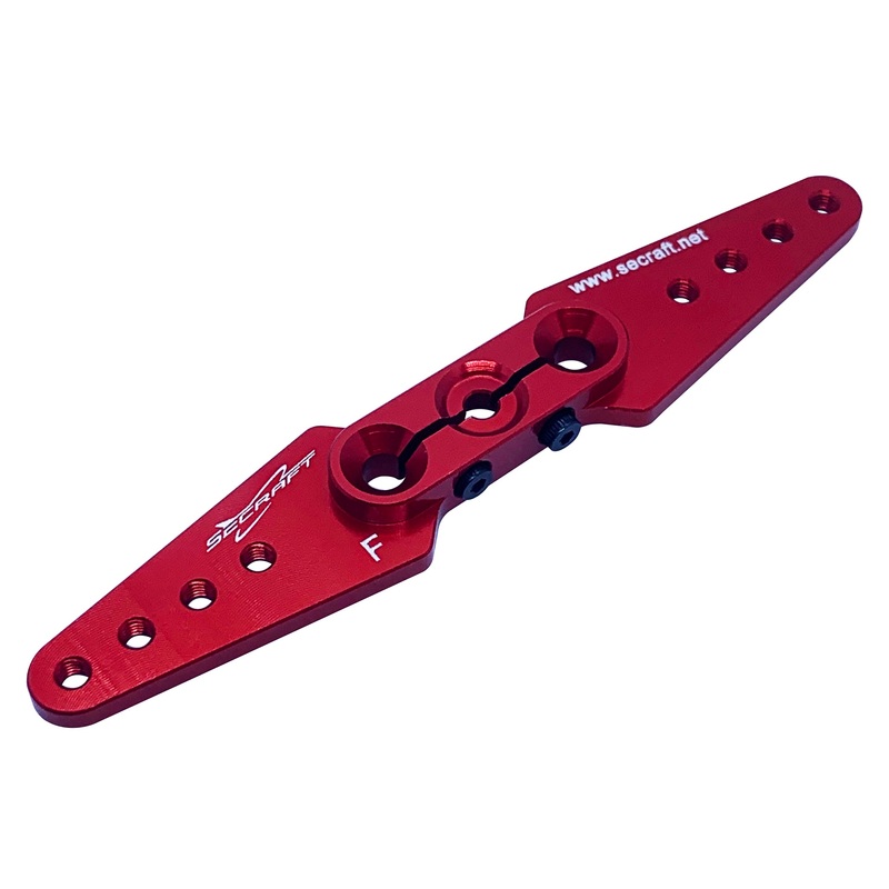 Secraft Futaba 3.5 (M3) Straight Servo Arm (Red) SEC023