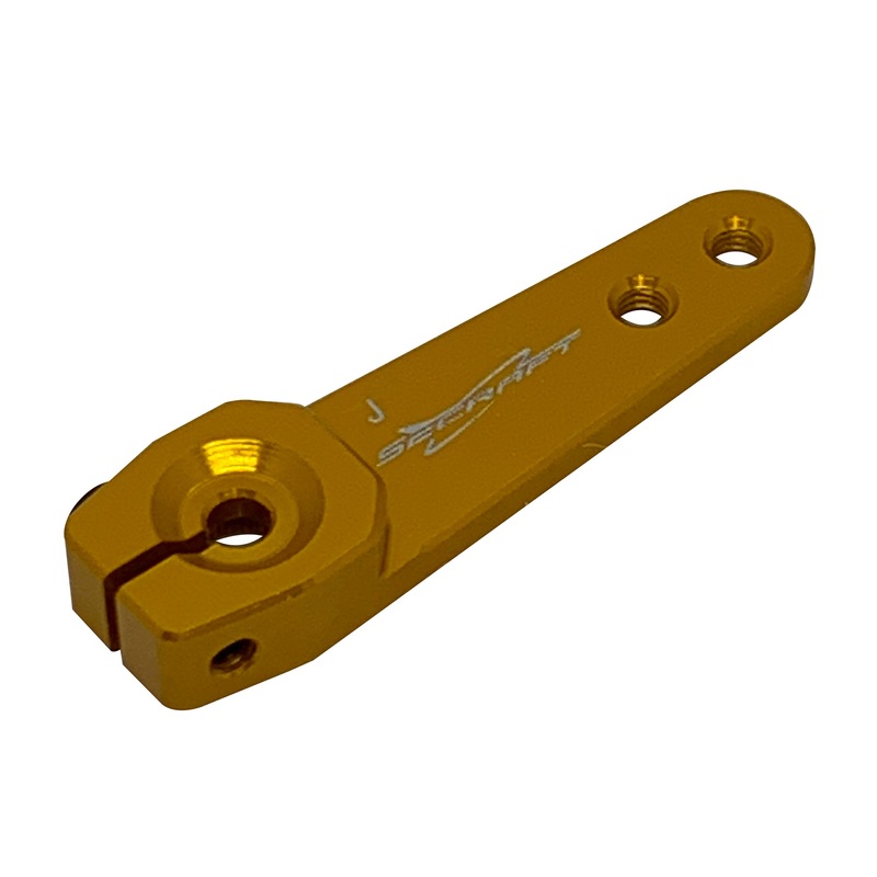 Secraft JR / Spektrum V2 1.25 (M3) Servo Arm (Gold) SEC003
