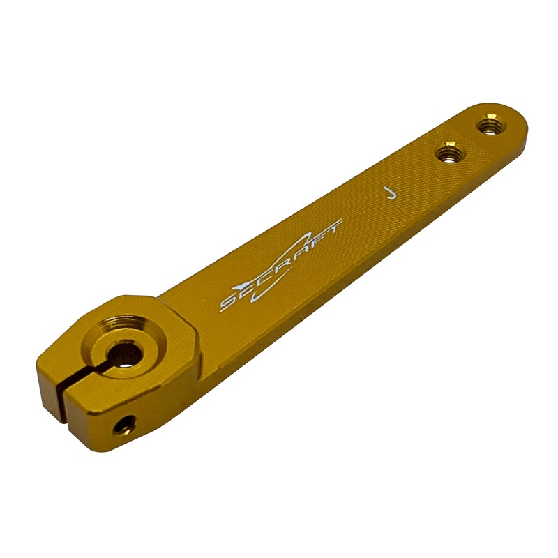 Secraft JR / Spektrum V2 2.0 (M3) Servo Arm (Gold) SEC009