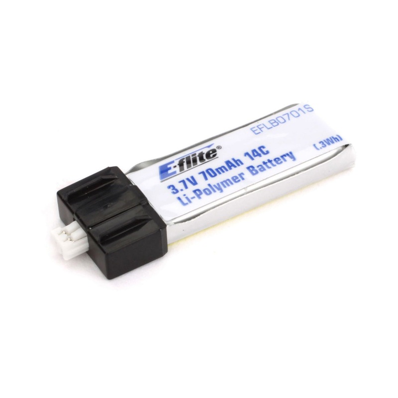 E-Flite 70mah 1S 3.7Volts 14C Lipo Battery EFLB0701S