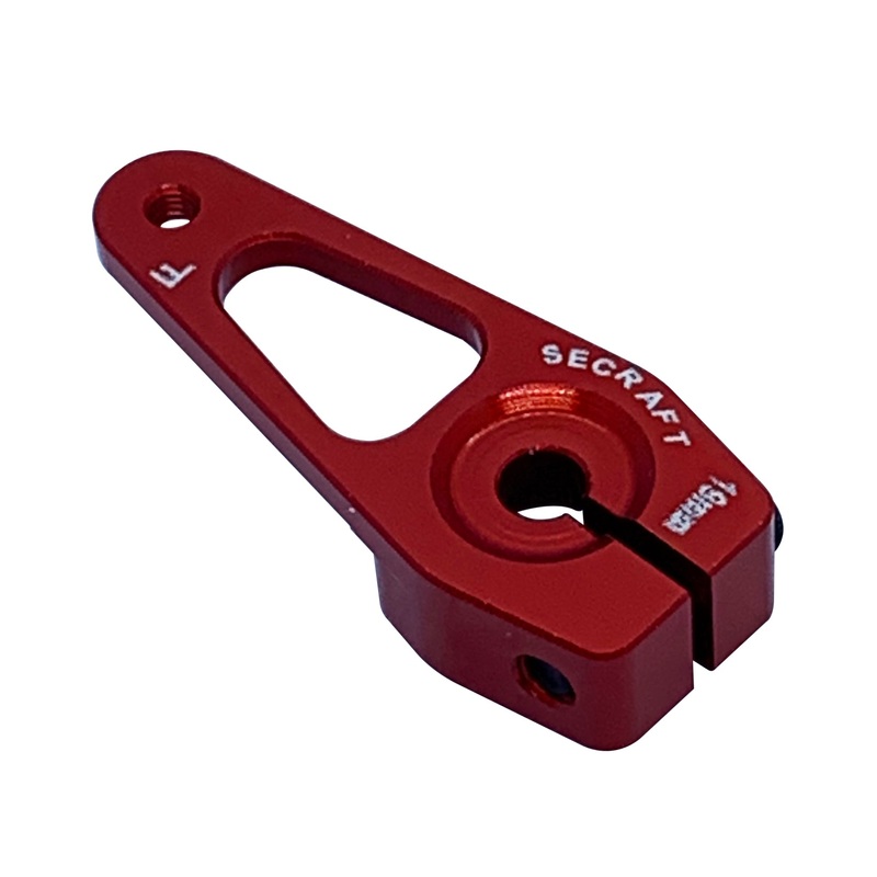 Secraft Futaba V2 19mm (M2) Servo Arm (Red) SEC204