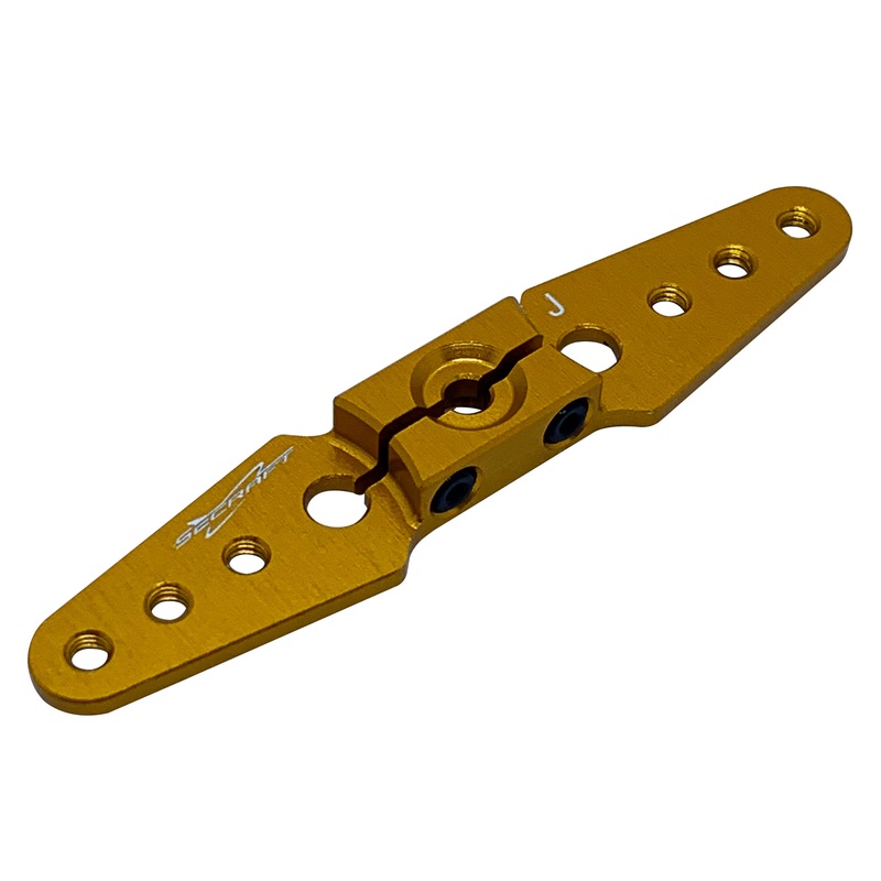 Secraft JR / Spektrum 2.5 Straight Servo Arm (Gold) SEC021