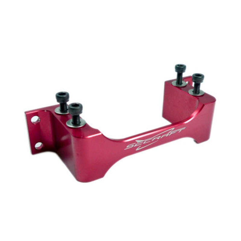 Secraft Side Servo Mount Small Type – JR, Futaba, Hitec, Savox (Red) SEC034