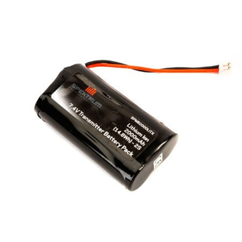 Spektrum 7.4V 2000mAh 2S Li-Ion TX Battery DX9, DX7S, DX8 SPMB2000LITX