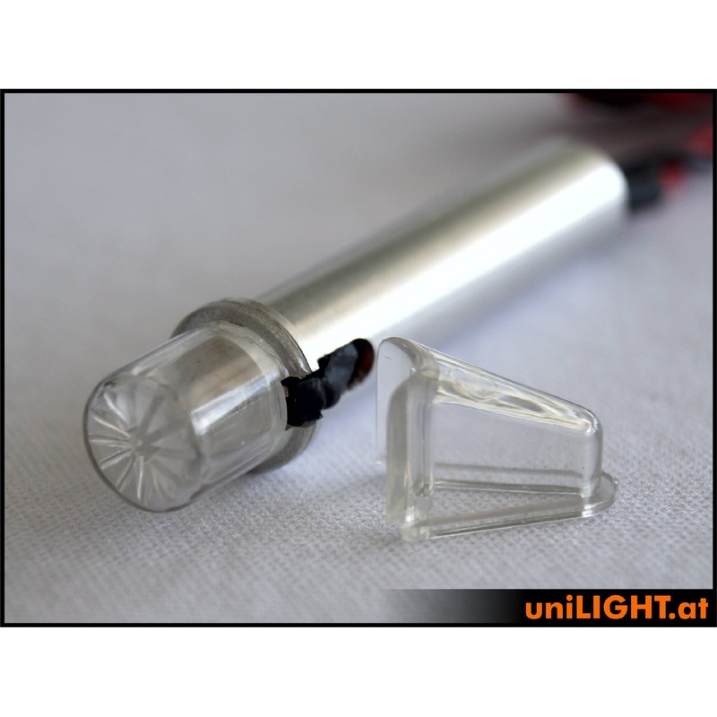UniLight 10mm Slim Strobe Light, 8X2W, T-Fuse – Red Replaced by PIN10F-080×2-RT