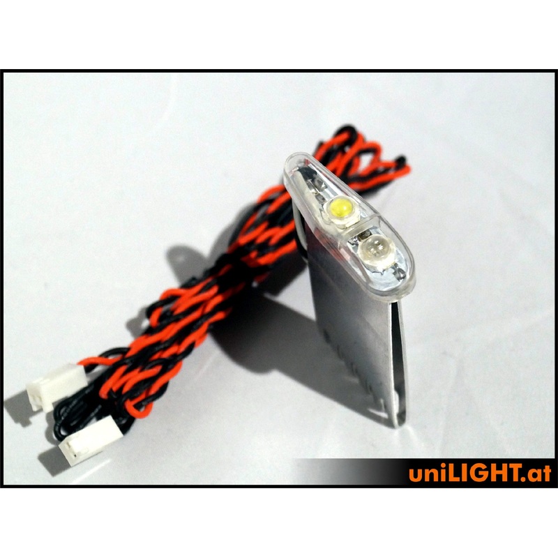 UniLight 11mm Dual Navigation + Strobe Light, 16Wx2, T-Fuse – Red-White