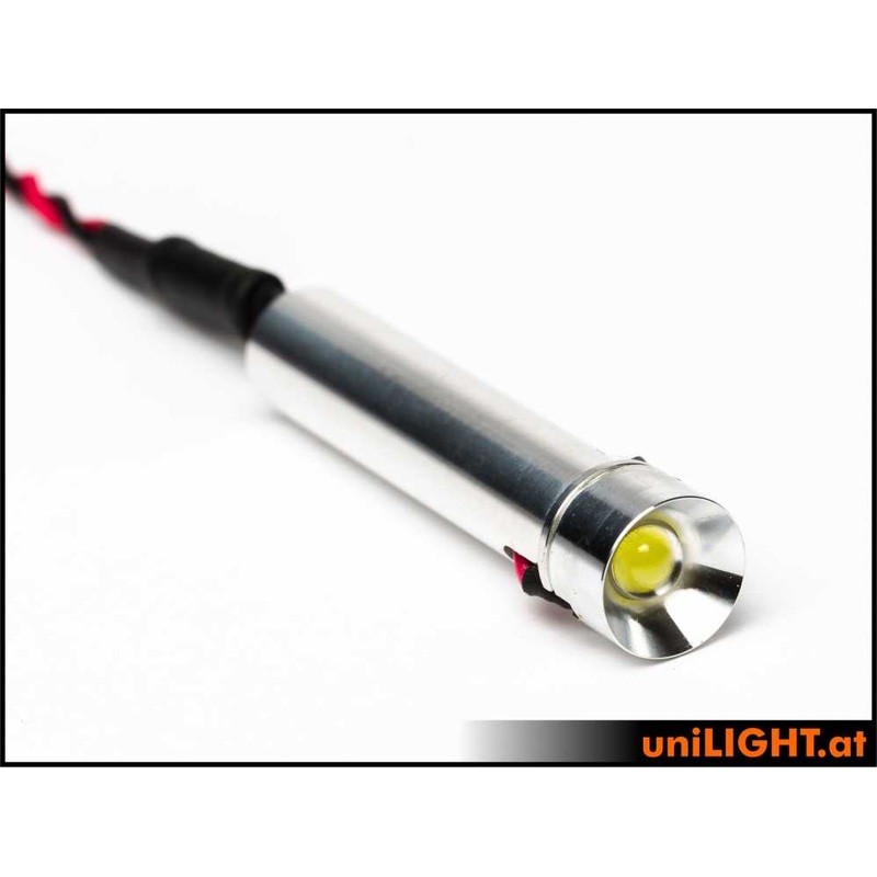 UniLight 12mm Ultra-Power-Spotlight, 8Wx2, T-Fuse – White