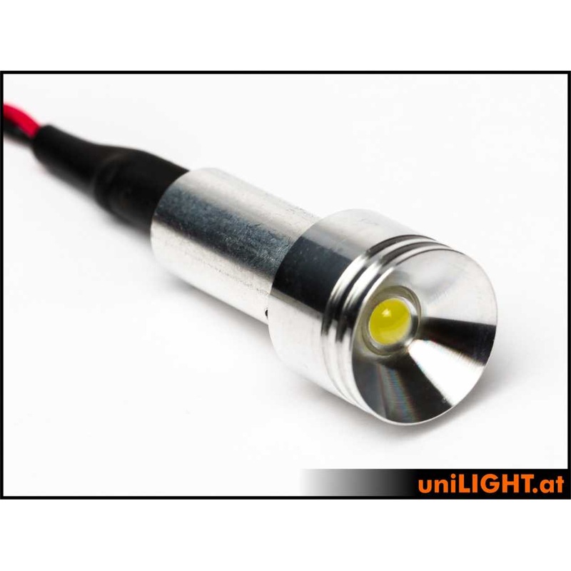 UniLight 15mm Alu-Spotlight, 4W – White