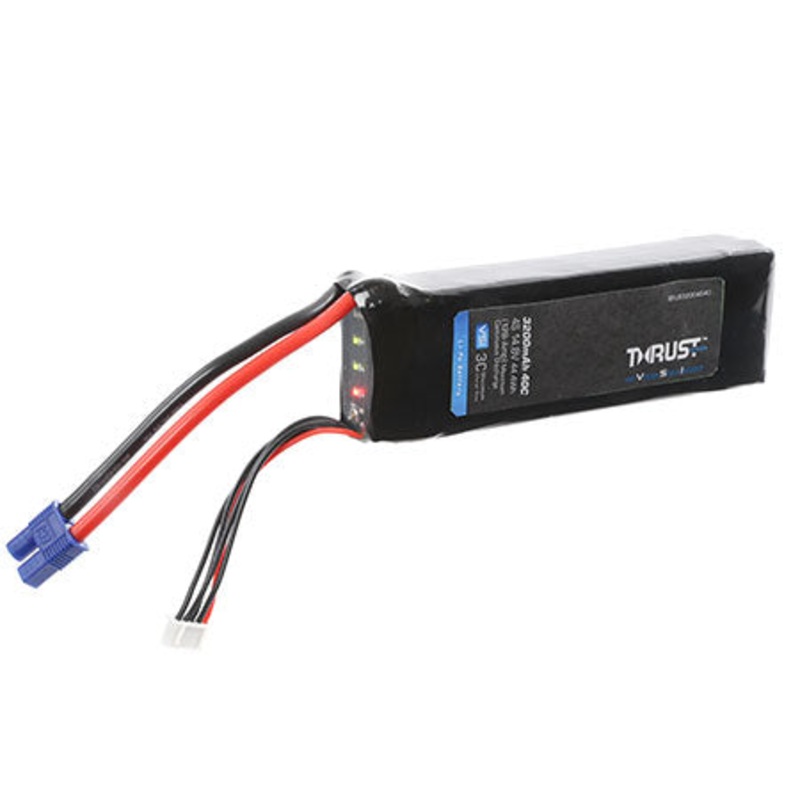 E-Flite Thrust VSI 14.8V 3200mAh 4S 40C LiPo Battery EFLB32004S40