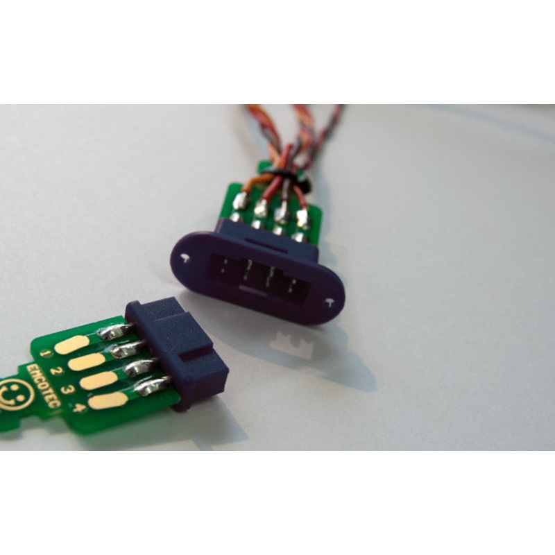 Emcotec MPX Wing connectors 8pin With PCB & Mounting Set (2 pairs) A85310-1128