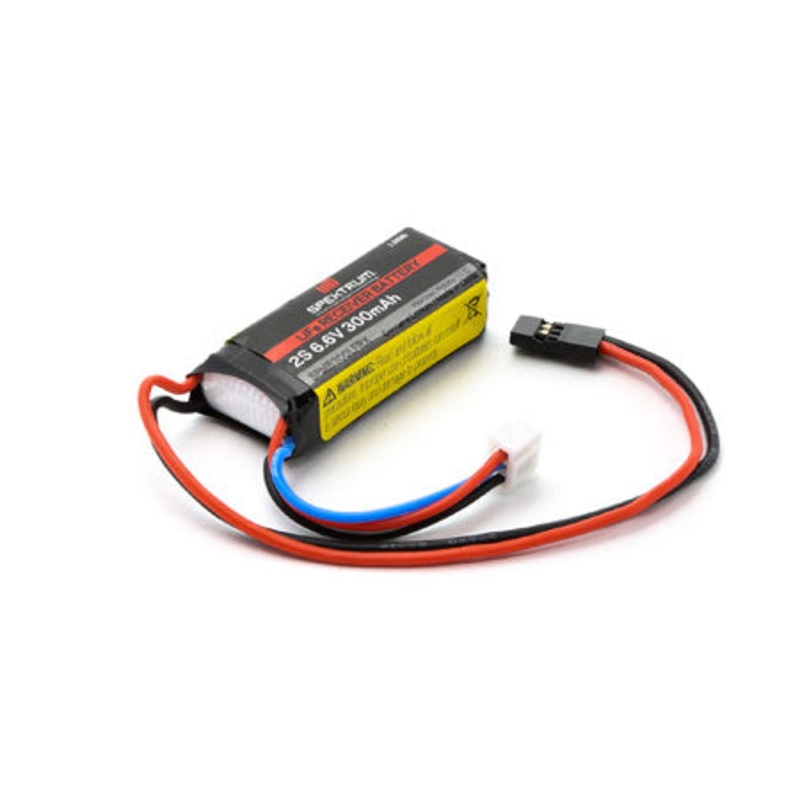 Spektrum 300mAh 2S 6.6volt LiFe Receiver Battery SPMB300LFRX