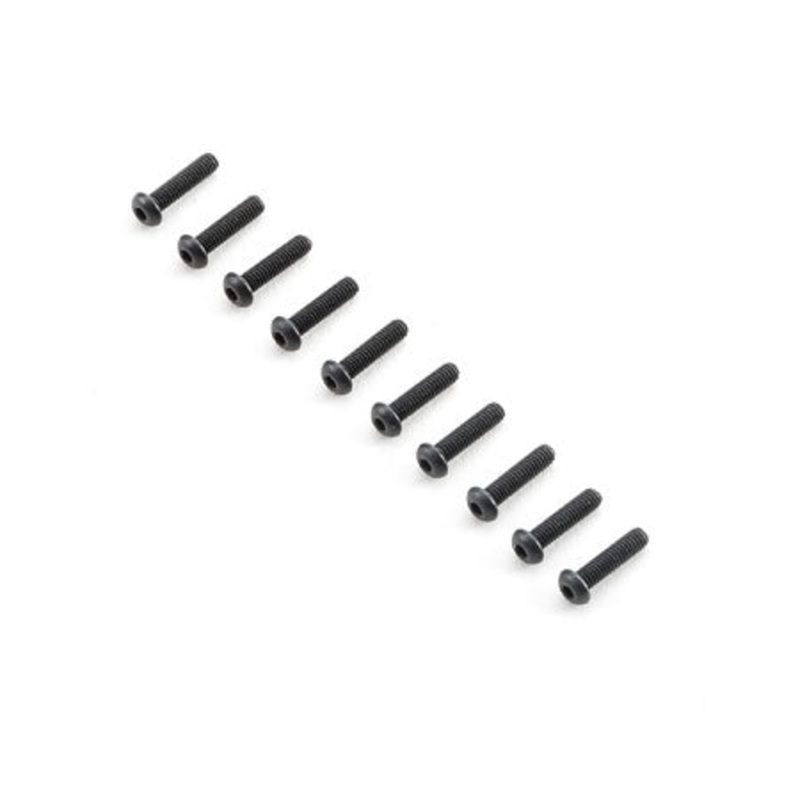 TLR Button Head Screws M2.5x10mm (10) TLR255002
