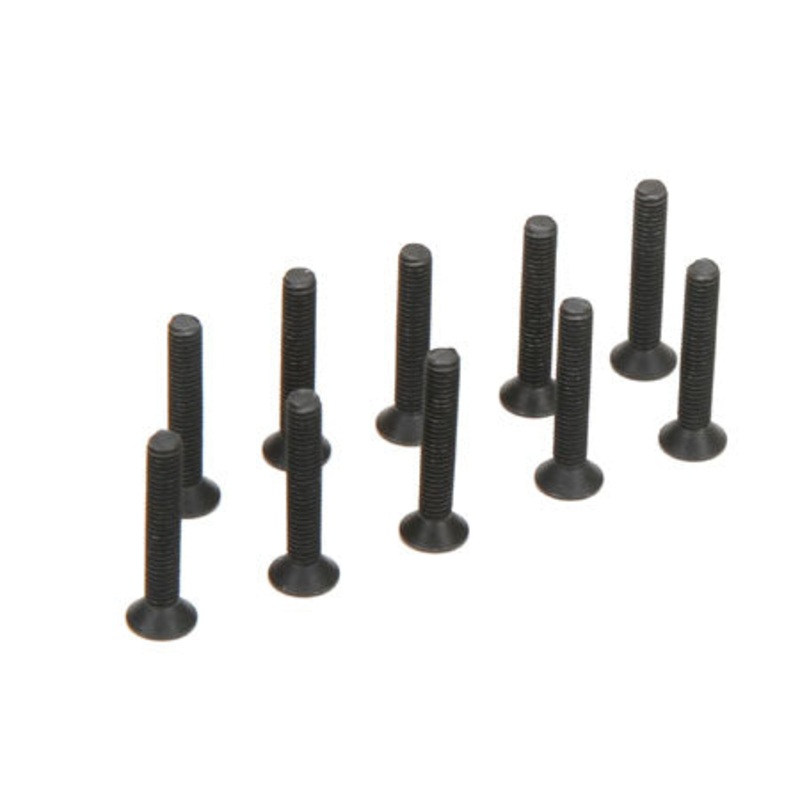 TLR Flat Head Screws M3 x 18mm (10) TLR235005