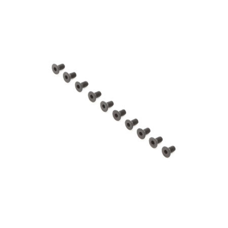 TLR Flat Head Screws M3 x 6mm (10) TLR235008