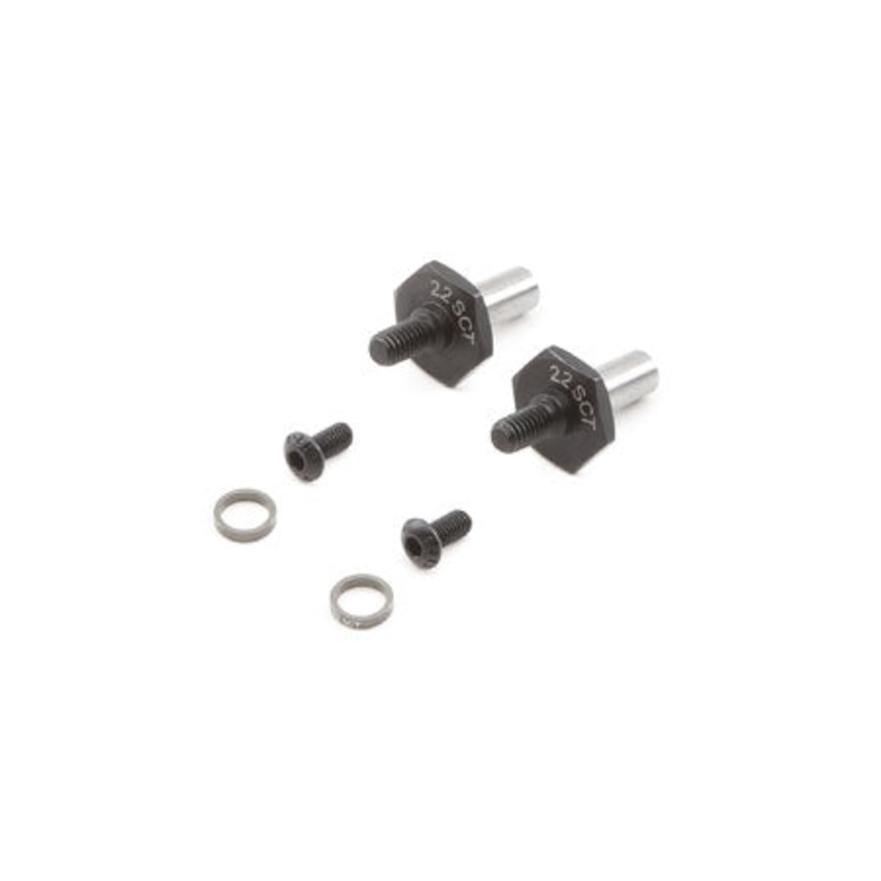 TLR Front Axle Set 12mm Hex: 22SCT 3.0 TLR232061