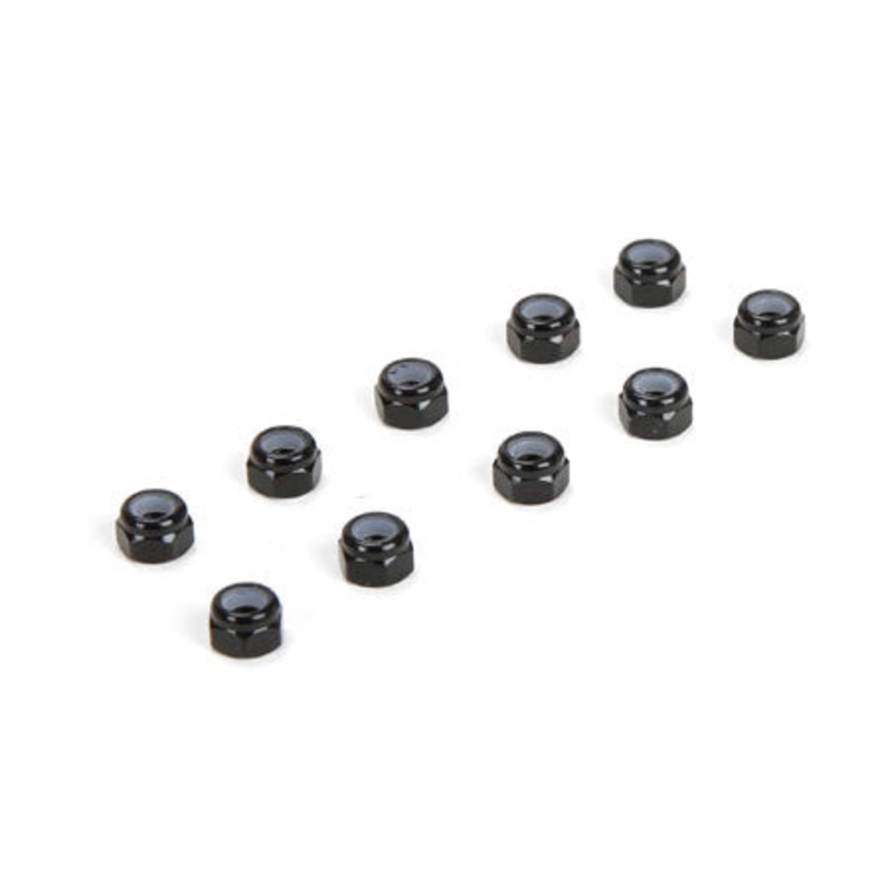 TLR M3 Aluminium Lock Nuts Black (10) TLR336004