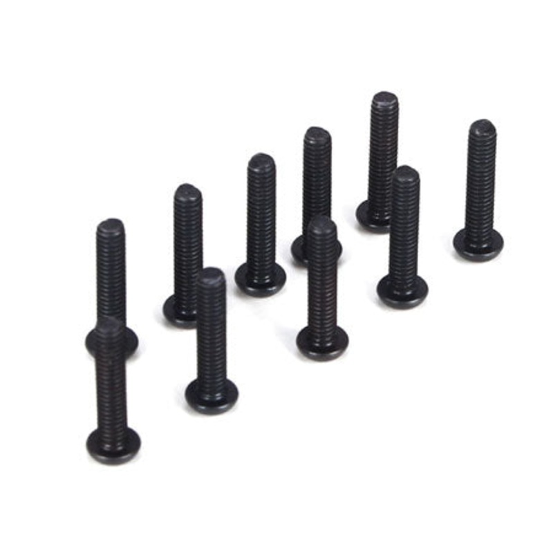 TLR Button Head Screws M2.5 x 12mm (10) TLR5913