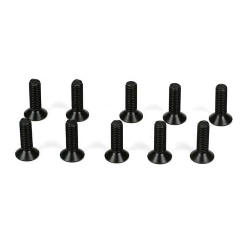TLR Flathead Screws M3 x 10mm (10) TLR5962