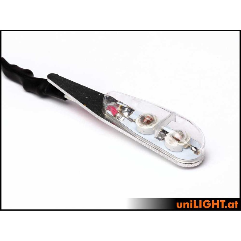 UniLight 11mm Pro Strobe Light, 16Wx2, Short, T-Fuse – Red