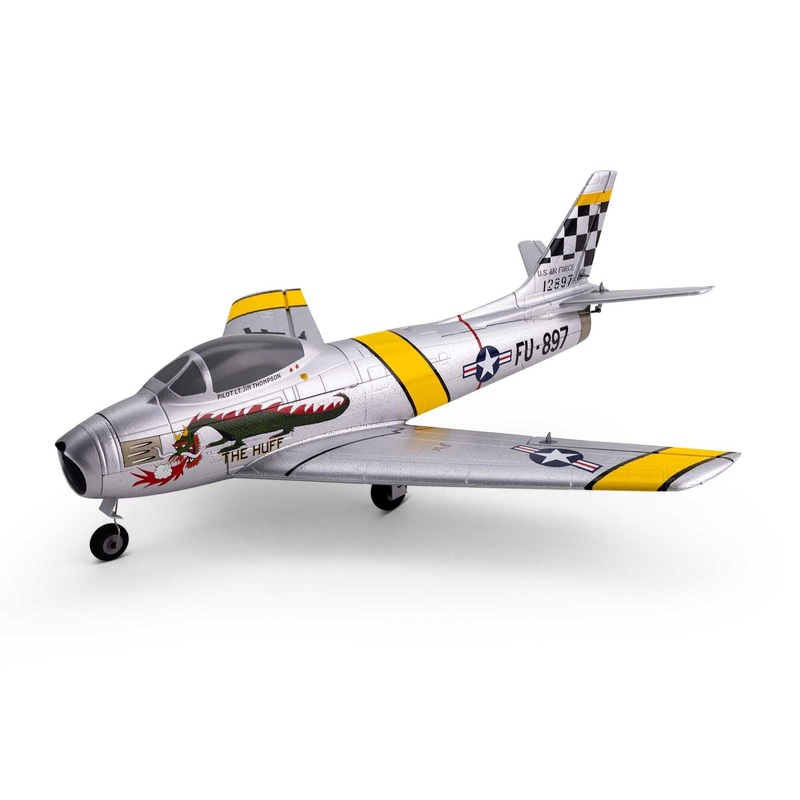 E-Flite UMX F-86 Sabre 30mm EDF Jet BNF Basic with AS3X and SAFE Select EFLU7050