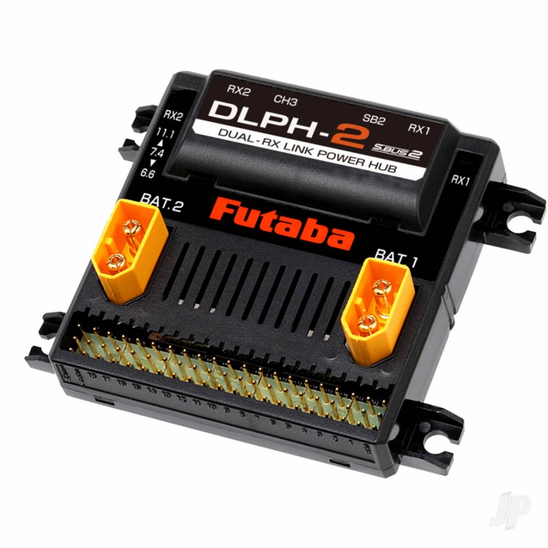 Futaba DLPH-2 Dual Rx Intelligent Power Hub (Dual Battery & Gyro Capable)