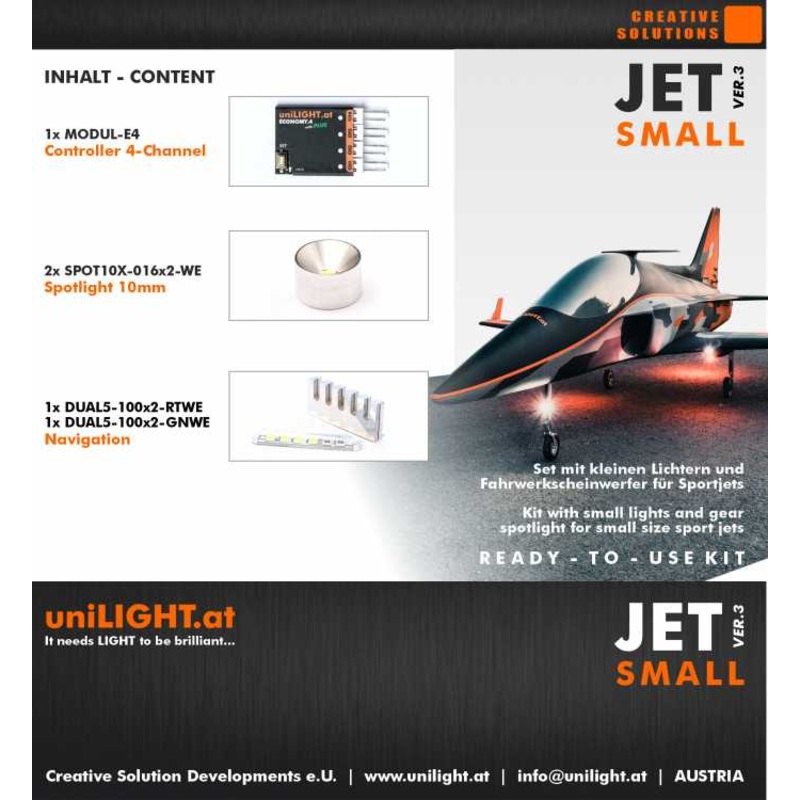 UniLight Jet Small Lighting Set SET-JET-S3