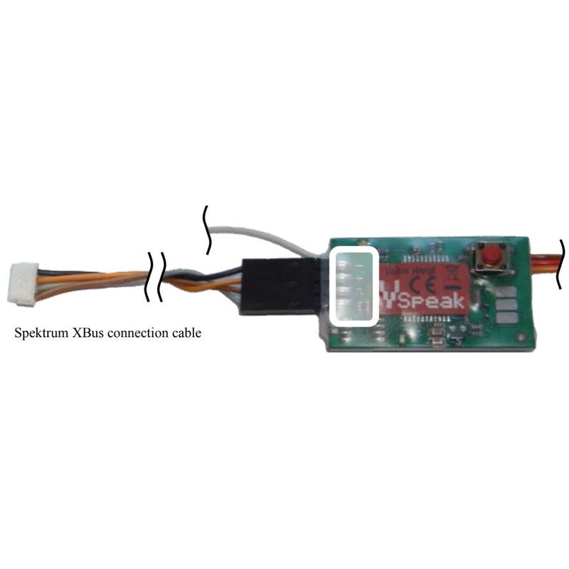 Vspeak XBus Spektrum Adapter Lead for Swiwin & JetCentral Telemetry Unit