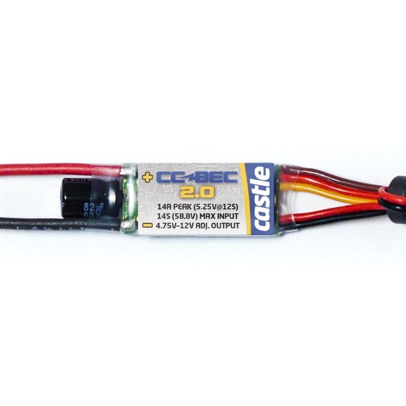 Castle Creations BEC 2.0 – 14A Voltage Regulator, 50V Max 010-0154-00