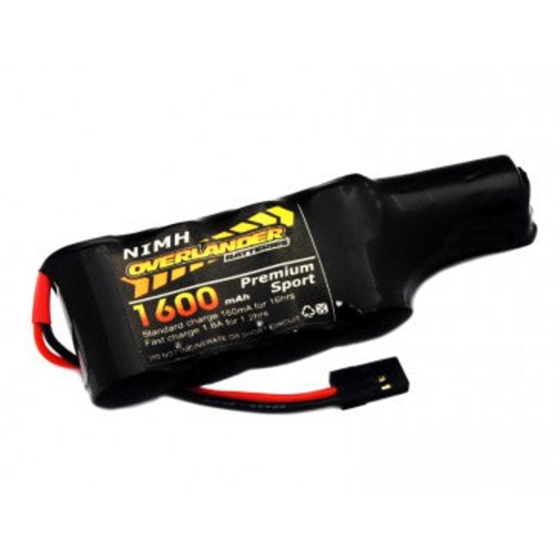 Overlander NiMH Battery Pack 2/3 AF 1600mah 6v Receiver Config Flat +1 Premium Sport 2752
