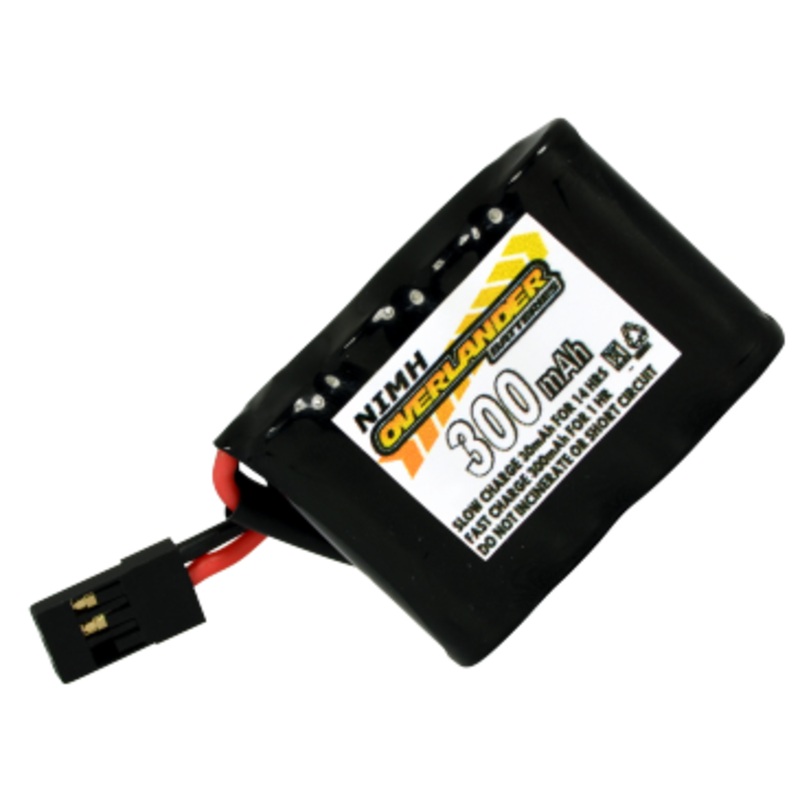 Overlander Premium Sport 300mAh Nimh 2/3 AAA 4.8v RX Flat 333