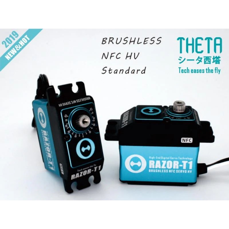 Theta Razor T1 NFC HV Brushless Tail Servo – Blue 30kg/0.039@5A/8.4V TS-RT1