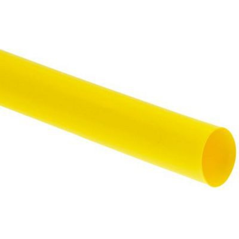 1/4 / 6.4mm Heat Shrink Tubing 1 Metre – Yellow