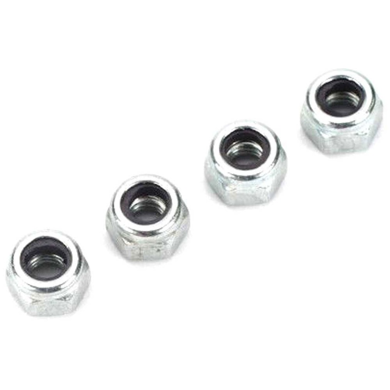 Dubro 4mm Nylon Insert Lock Nuts (Metric) (4 Pack) DB2102