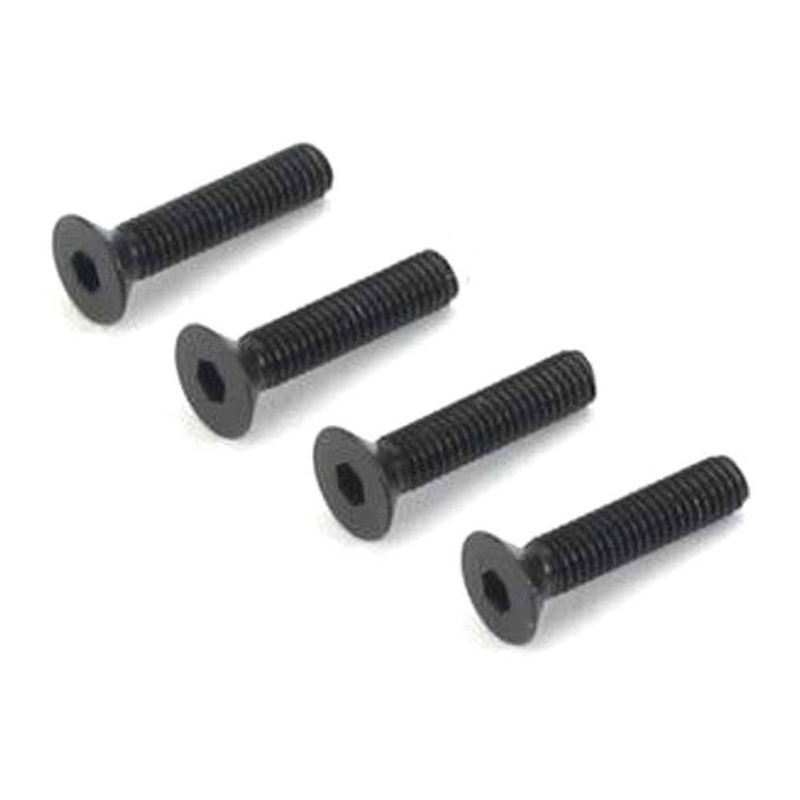 Dubro M3 x 12mm Flat-Head Socket Screws (4 Pack) DB2288