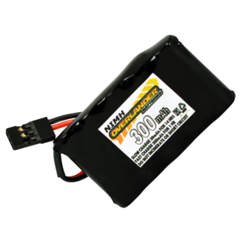 Overlander Nimh Battery 2/3 AAA Pack 300mah 6v Receiver Flat Premium Sport 1500