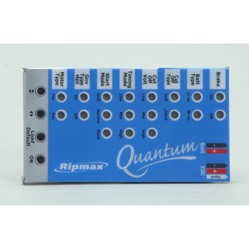 Ripmax Quantum II ESC Program Card P-QPCD