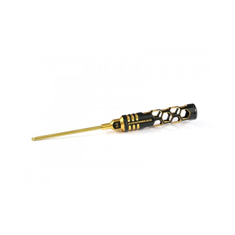 Arrowmax Ball Driver Hex Wrench 3.0x120mm Black Golden AM420130BG