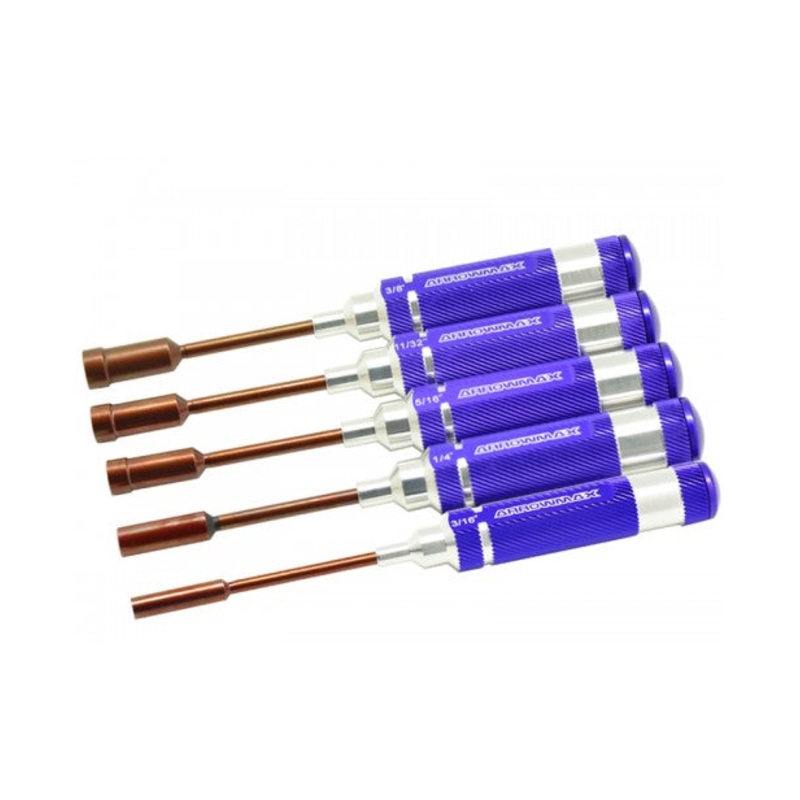 Arrowmax Nut Driver Set 3/16; 1/4; 5/16; 11/32 & 3/8x100m AM158801