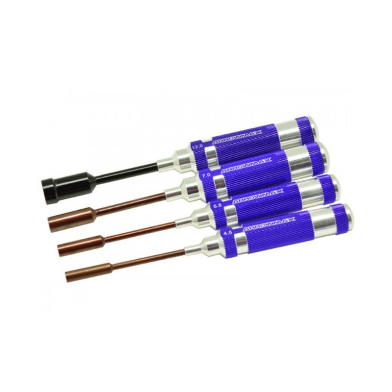 Arrowmax Nut Driver Set 4.5; 5.5. 7.0 & 12.0x100mm – 4pcs AM150993