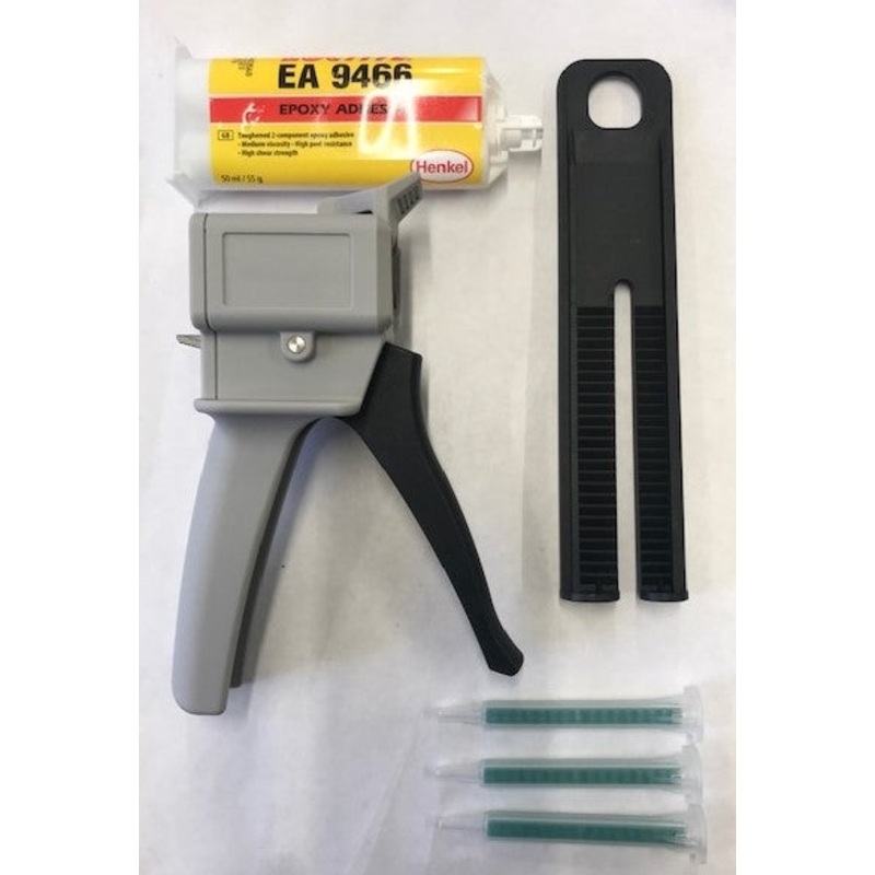 Epoxy Glue Gun Applicator Starter Set with Loctite Hysol Cartridge 9466 & 3 Nozzels