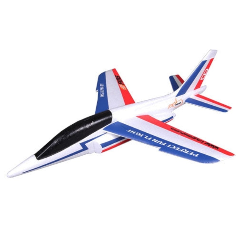 FMS 600MM Free Flight Alpha Jet  Glider Kit Blue/Red FS0174R