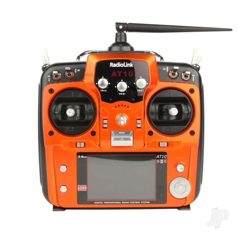 RadioLink AT10 2.4GHz 12 Channel Transmitter (Mode 2) (Orange) w/ R12DS Receiver