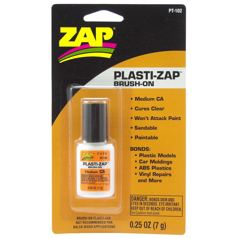 ZAP PLASTI-ZAP Medium CA 1/4 oz. Brush-On PT102