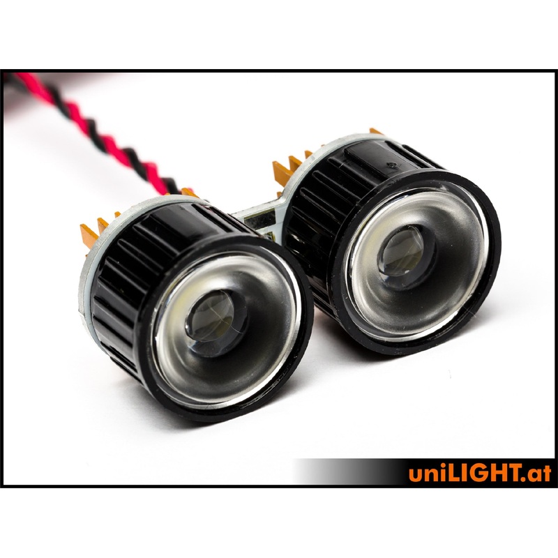 UniLight 2x4W Double Spotlight 22mm White