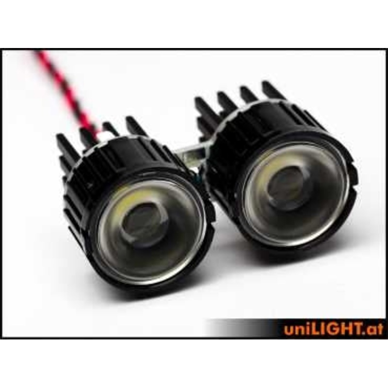 UniLight 2x8W Double-Spotlight 22mm T-Fuse White SPOT22F-080-2xWE