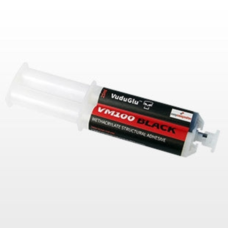 VM100 Black 10min Methacrylate Adhesive 25ml Syringe Dispenser With Nozzle