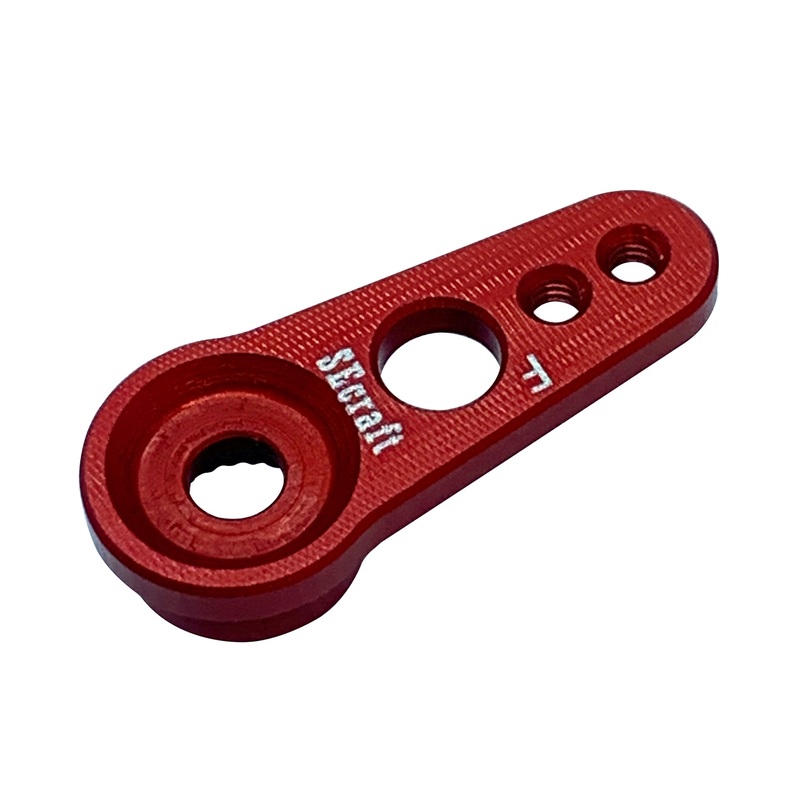 Secraft Futaba V1 17mm Light Servo Arm (M2) (Red) SEC320