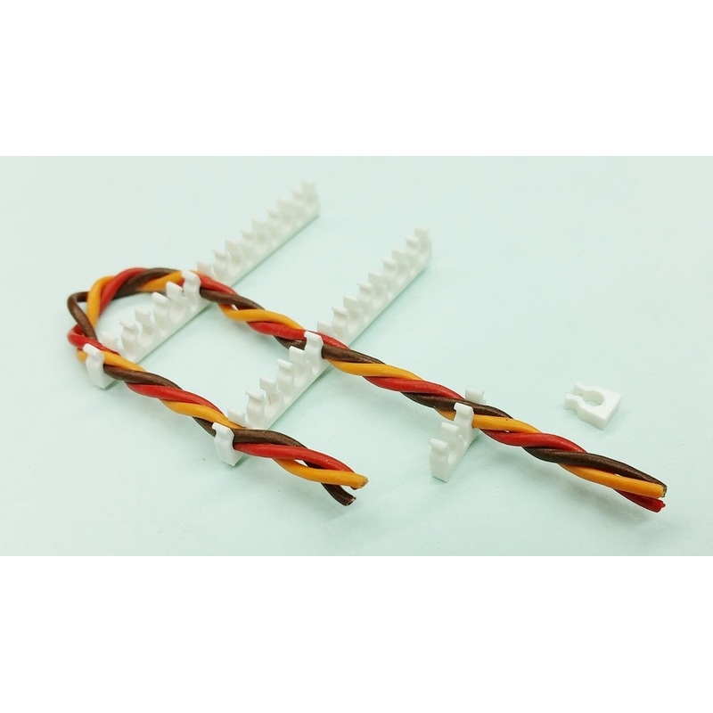 Cable Holder 3mm Multi White Click Holder from STV-Tech 012-01