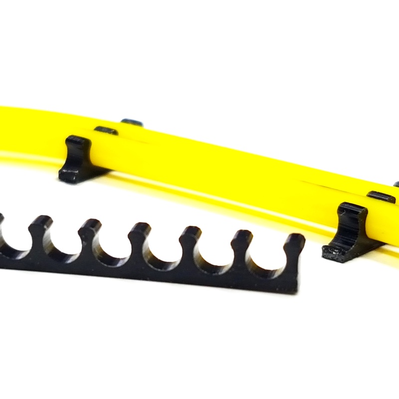 Tube Holder 3mm ABS Black Click Holder from STV-Tech 011S-16