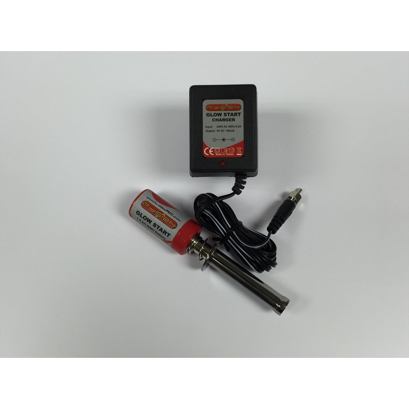 Fusion Glowstart (1800mAH 1.2V NiMH) + UK Charger L-FS-GS01